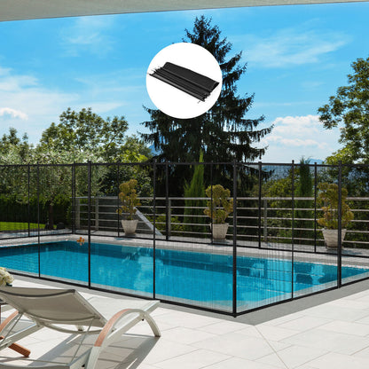 Mesh Swimming Pool Safety Fence with Spring-Loaded Safety Latch System