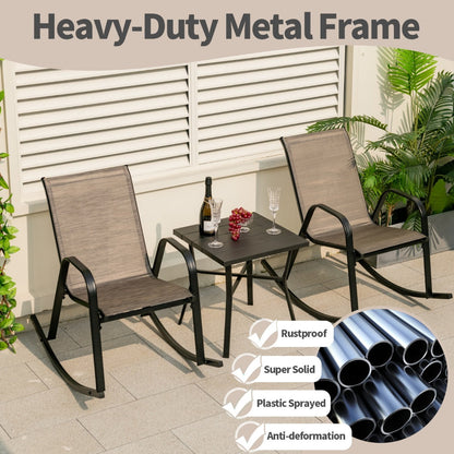Ergonomic backrests and 45 cm seat heights provide comfortable outdoor seating