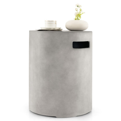 Costway Concrete Propane Tank Cover Fits Standard 20 LBS Propane Gas Tank