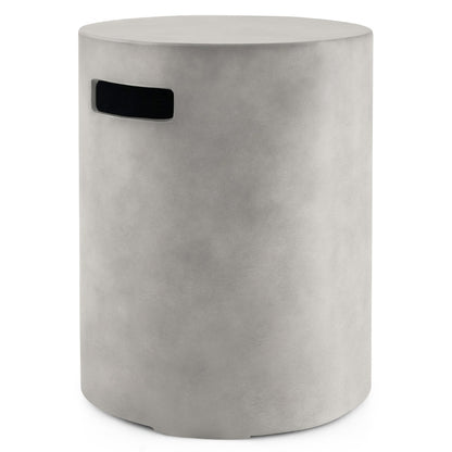 Costway Concrete Propane Tank Cover Fits Standard 20 LBS Propane Gas Tank