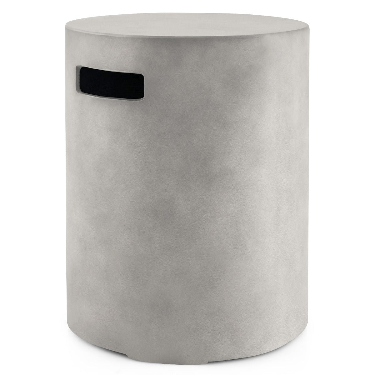 Outdoor Concrete-Look Propane Tank Cover & Side Table, 40x40x51 cm, 70 kg Capacity