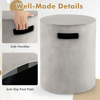 Costway Concrete Propane Tank Cover Fits Standard 20 LBS Propane Gas Tank