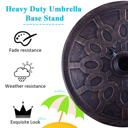 Elegant bronze key-circle design adds classic decorative style to patios, gardens, and backyards
