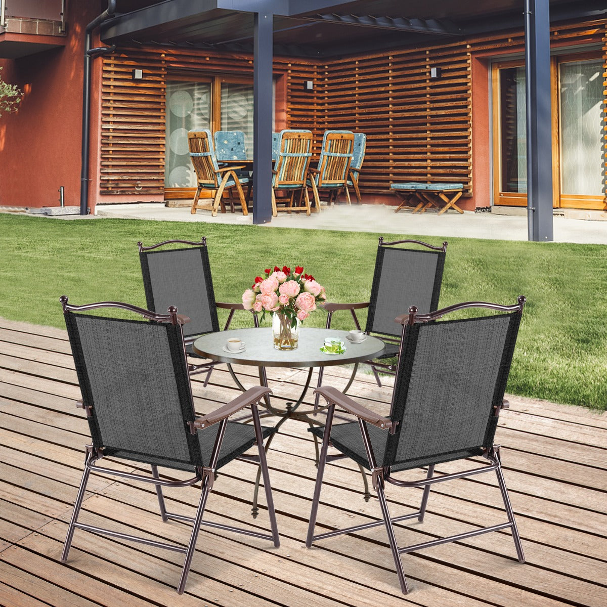 Smooth skin-friendly PU upholstery adds a stylish appearance and is easy to maintain for everyday use