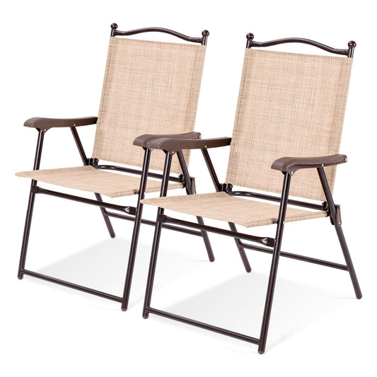 Heavy-duty rust-resistant steel frames support up to 140 kilograms per chair for reliable outdoor seating
