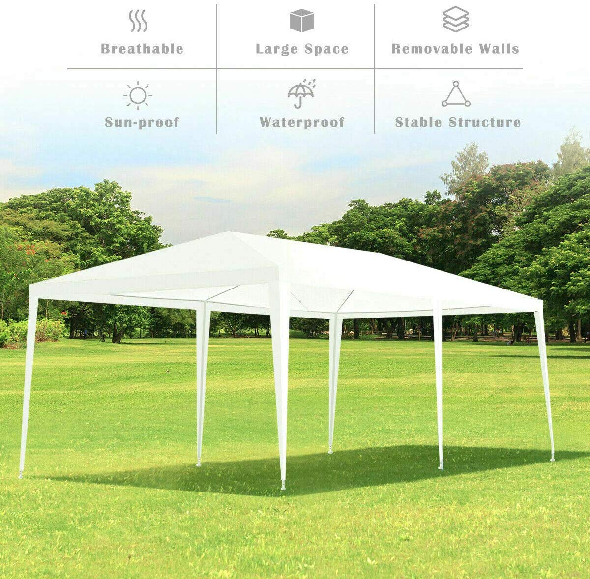 Multifunctional Outdoor Canopy Tent with Side Walls for Party