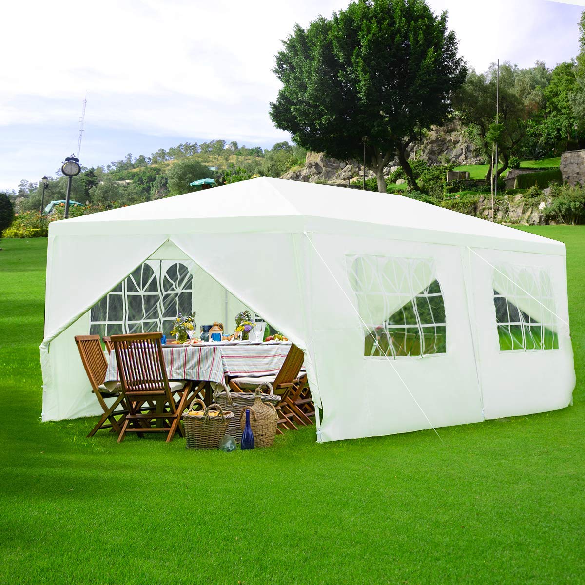 Multifunctional Outdoor Canopy Tent with Side Walls for Party
