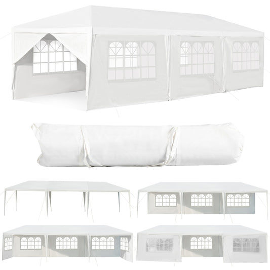 Waterproof Gazebo Tent with 6 Removable Side Panels for Party