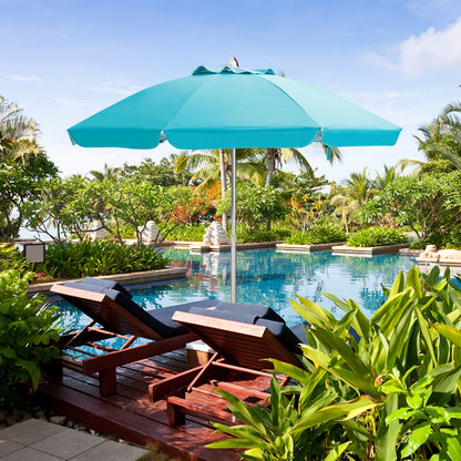2m Sun Umbrella - Tilts with UPF 50+ Protection-Blue