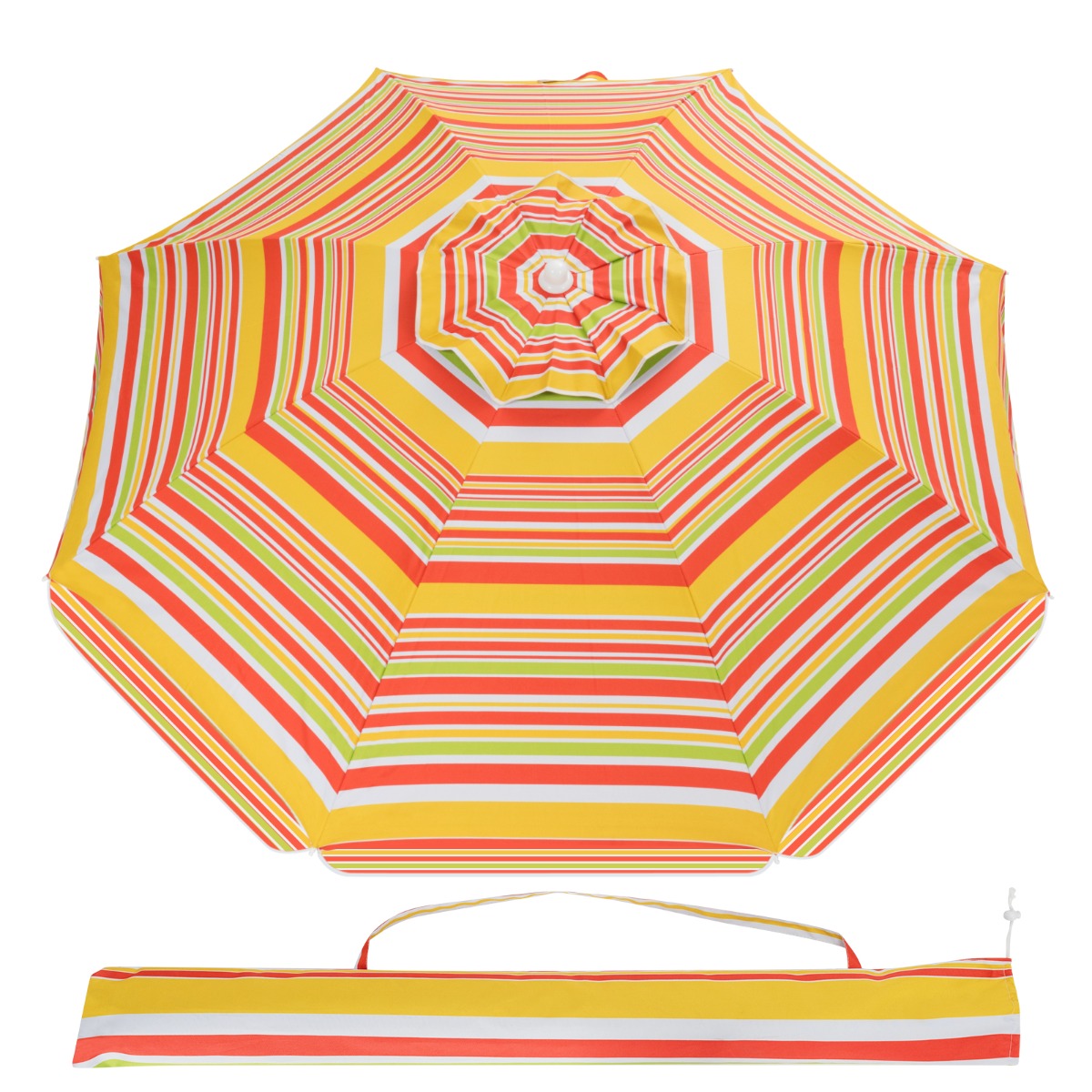 2m Sun Umbrella - Tilts with UPF 50+ Protection-Yellow