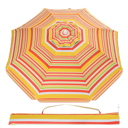 2m Sun Umbrella - Tilts with UPF 50+ Protection-Yellow