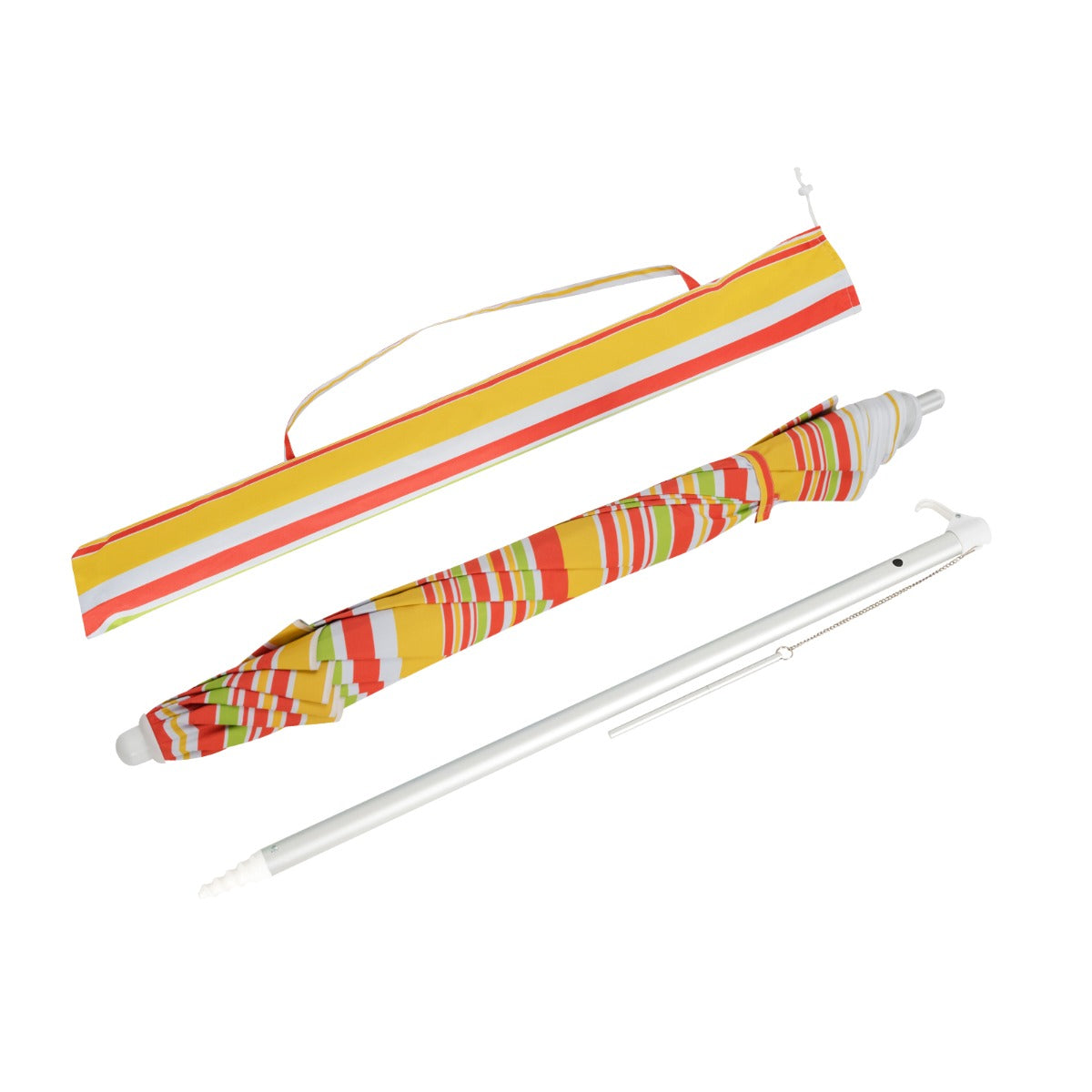 2m Sun Umbrella - Tilts with UPF 50+ Protection-Yellow