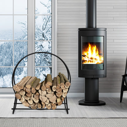 102cm Firewood Rack with  for Indoor & Outdoor Use