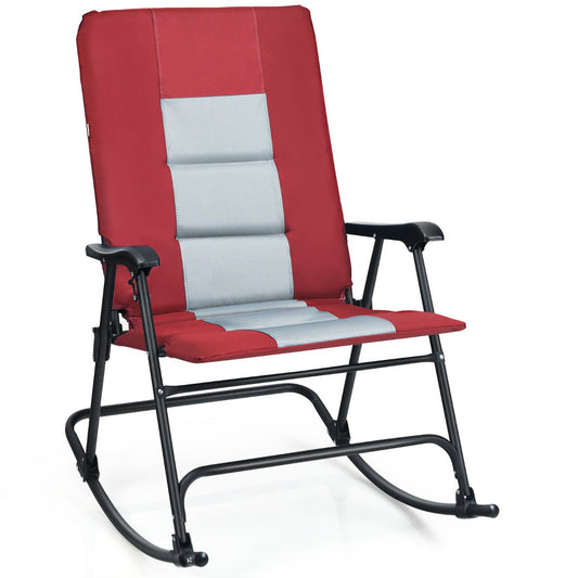 Heavy-duty rocking chair supports up to 160 kilograms with a sturdy frame and wide seating area