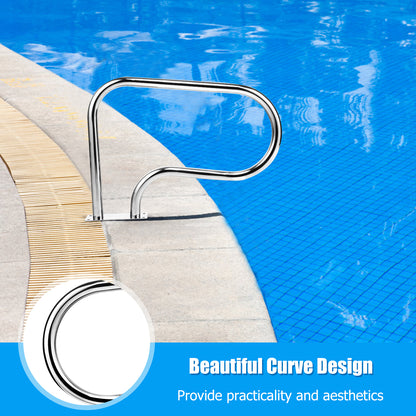 81 × 55 cm Swimming Pool Hand Rail with Ergonomic Design for Indoor & Outdoor