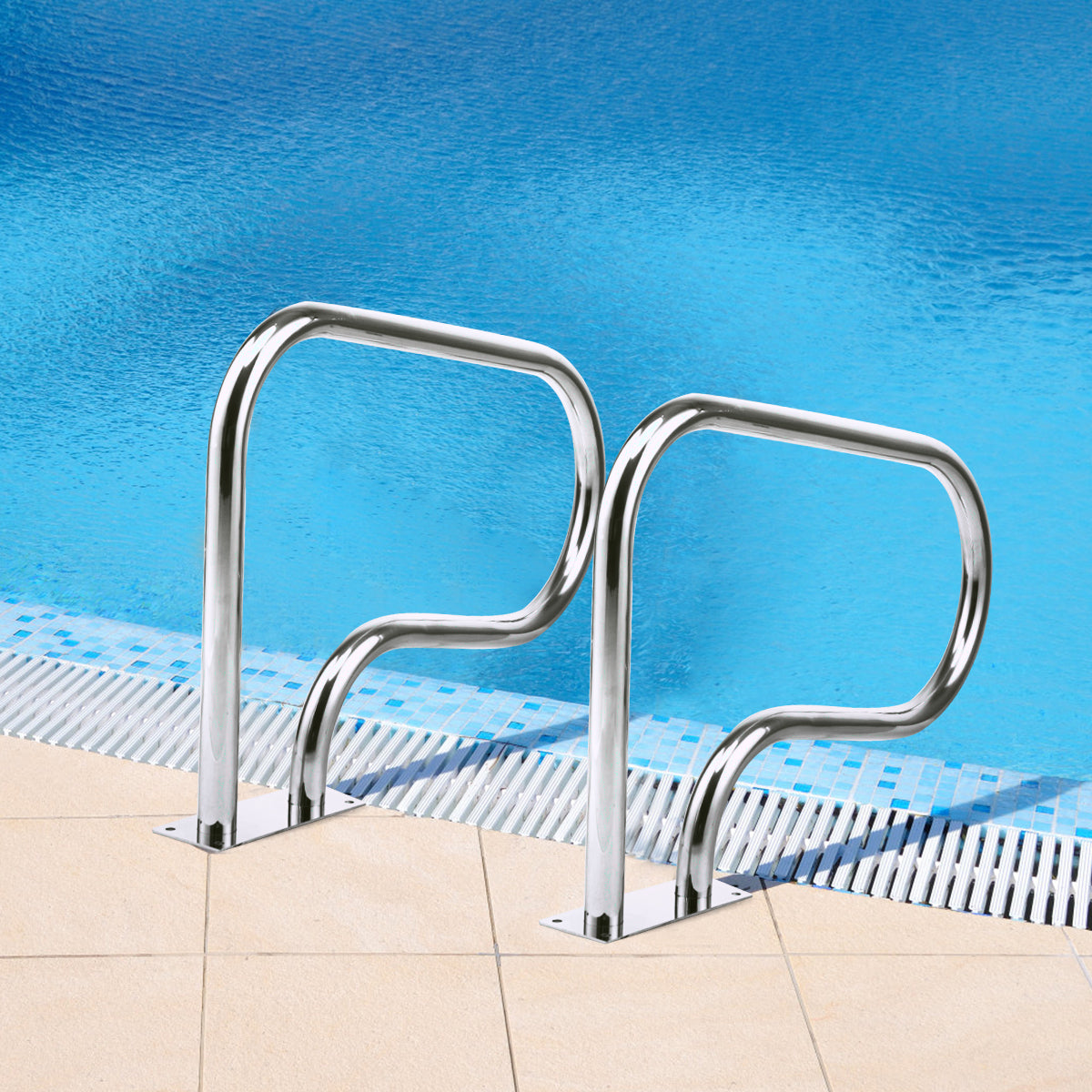 81 × 55 cm Swimming Pool Hand Rail with Ergonomic Design for Indoor & Outdoor