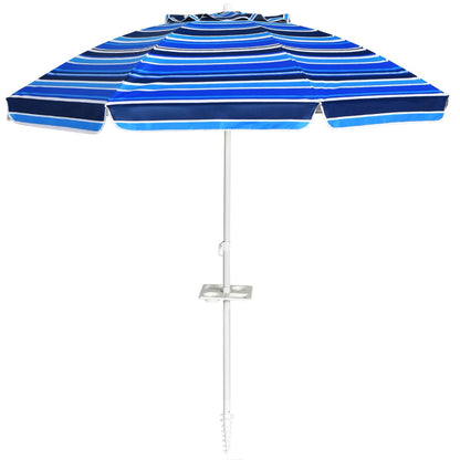 2.2M Outdoor Umbrella Potable Sun Shade Shelter Garden Patio Parasol Canopy-Navy