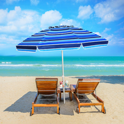 2.2M Outdoor Umbrella Potable Sun Shade Shelter Garden Patio Parasol Canopy-Navy