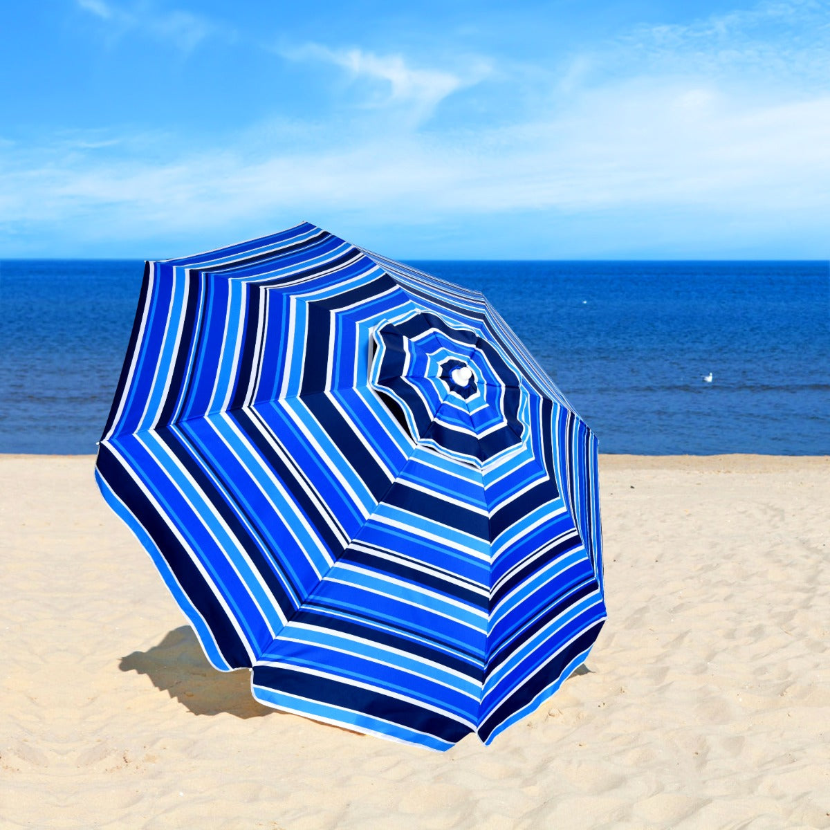 2.2M Outdoor Umbrella Potable Sun Shade Shelter Garden Patio Parasol Canopy-Navy