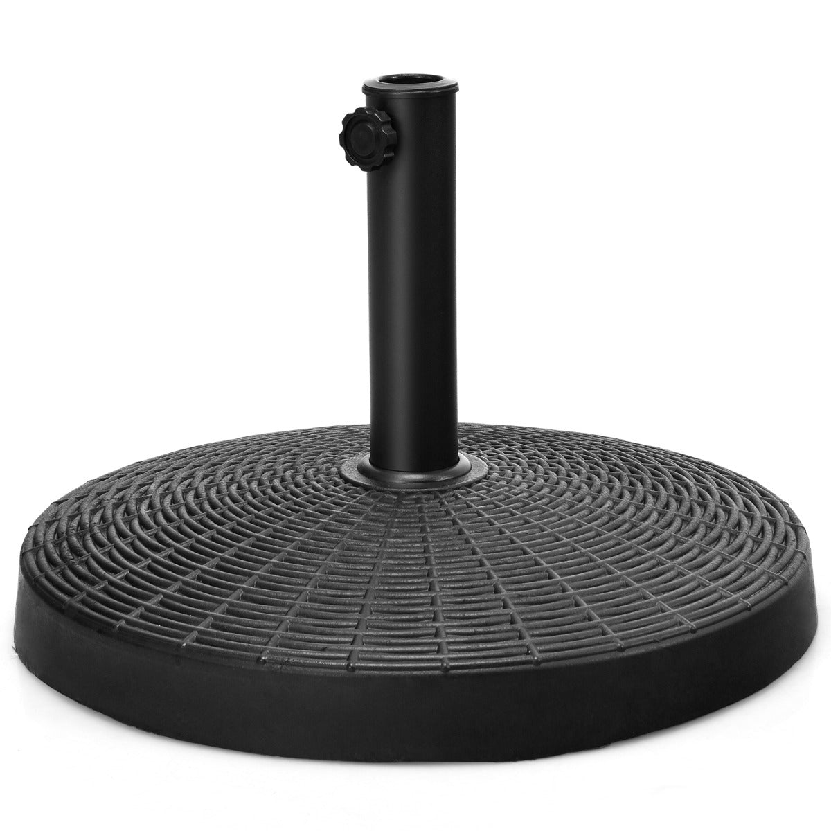 22kg Round Patio Umbrella Base with Waterproof & Sunlight Resistance for Backyard