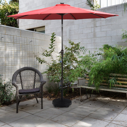 Durable resin umbrella stand resists sunlight rain abrasion and high outdoor temperatures