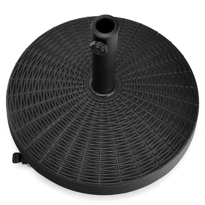 Adjustable hand knob tightens around the umbrella pole for secure and stable placement