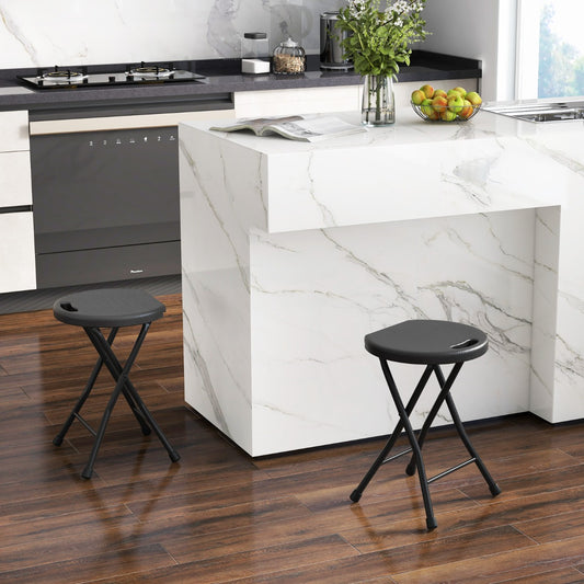 Costway Set of 4 Outdoor Folding Stool with X Shaped Structure