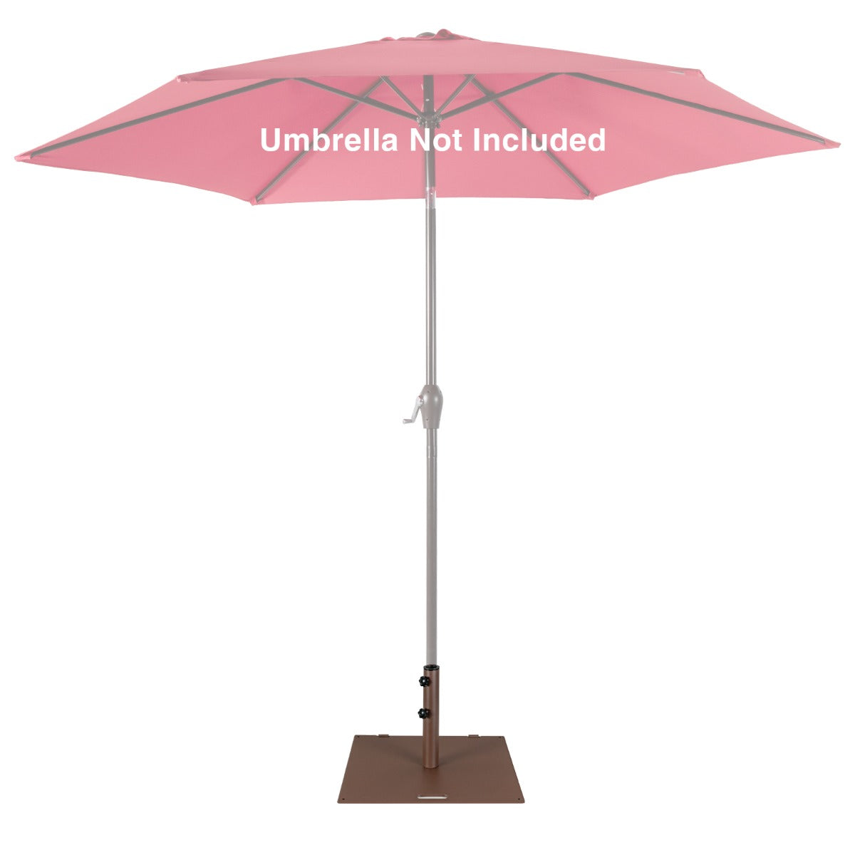 Outdoor Umbrella Stand with Rolling Wheels and Handle