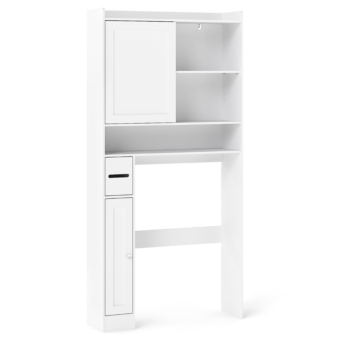 Over the Toilet Cabinet Space-saving Bathroom Storage Organizer-White