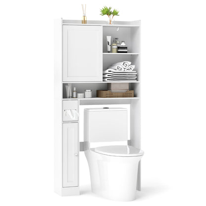Over the Toilet Cabinet Space-saving Bathroom Storage Organizer-White