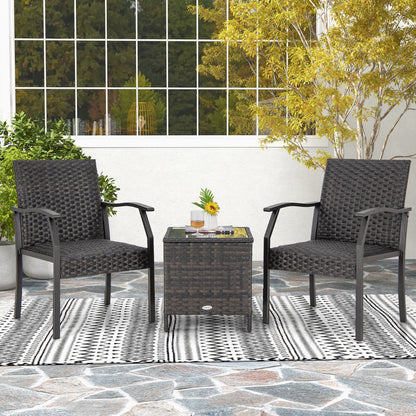 Durable tempered glass tabletop resists scratches and wipes clean for easy daily maintenance