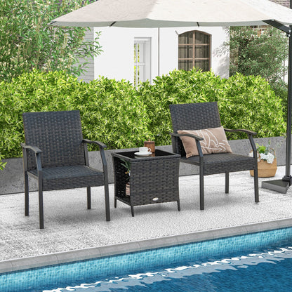 Heavy-duty steel frames deliver strong support and stability for patio chairs and table