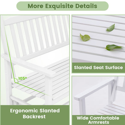 Spacious 118 x 49.5 cm seating area creates a cozy outdoor spot for shared relaxation