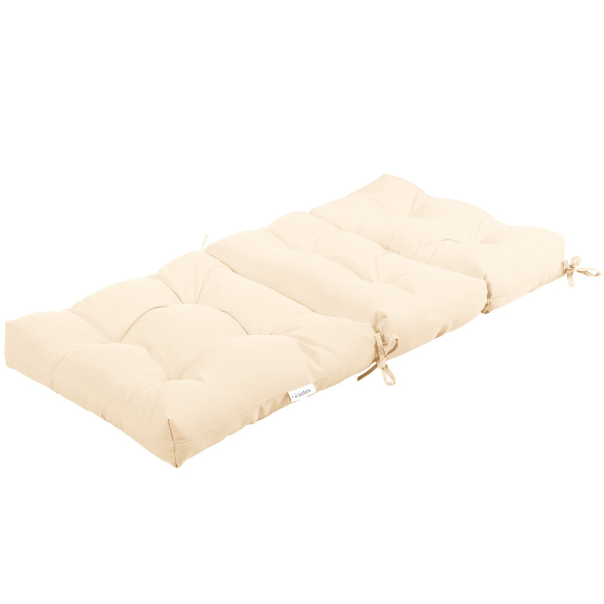 Patio High Back Chair Cushion Chair Seat Pads with Non-slip Rope Belts-Beige