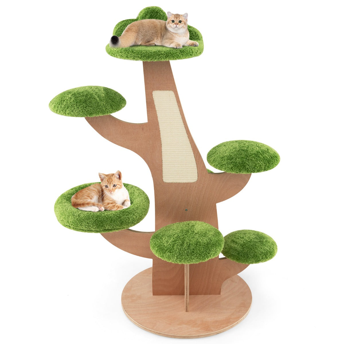 Costway 1.3M Pine Shape Cat Tree for Indoor Cats