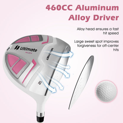 Women’s Complete Golf Club Set, Right Hand-Pink
