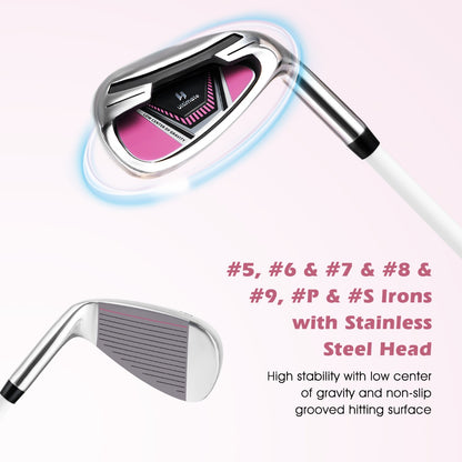 Women’s Complete Golf Club Set, Right Hand-Pink