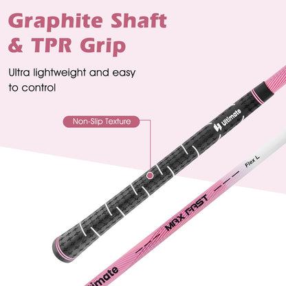 Women’s Complete Golf Club Set, Right Hand-Pink