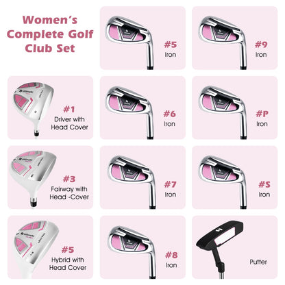 Women’s Complete Golf Club Set, Right Hand-Pink