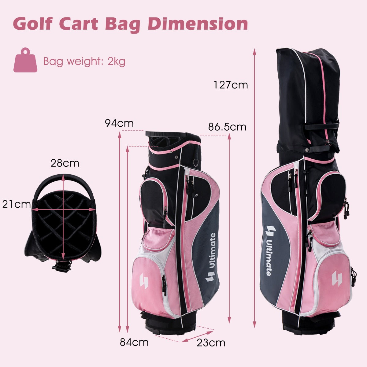 Women’s Complete Golf Club Set, Right Hand-Pink