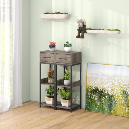 Faux gray wood grain finish adds a stylish, natural look to living rooms, balconies, and entryways