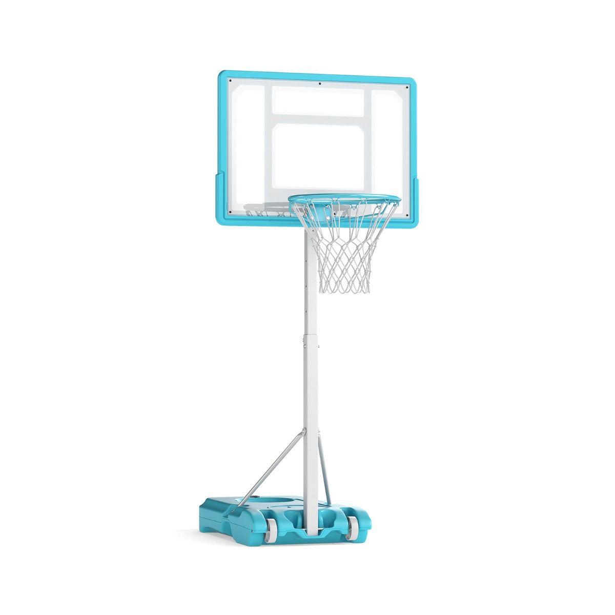 Pool Basketball Hoop with 82cm Shatterproof Backboard-White
