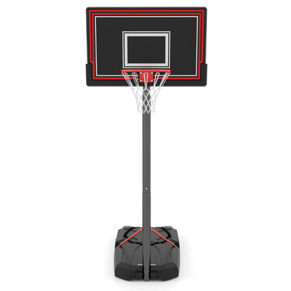 Portable Basketball Hoop with with 110cm Shatterproof Backboard and Wheels