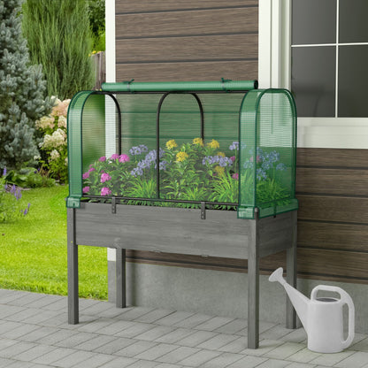 Outdoor Indoor Portable Garden Patio Mini Tunnel Greenhouse-Green