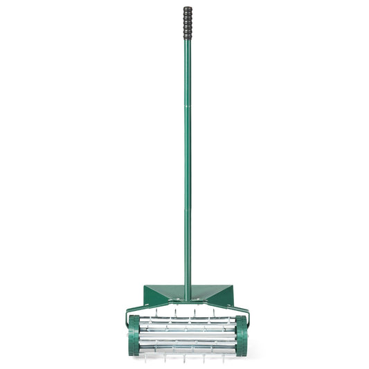 Push Spike Lawn Aerator with Splash-proof Fender
