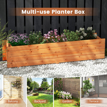 Raised Garden Bed with Drainage Holes for Vegetables, Fruits, Herbs