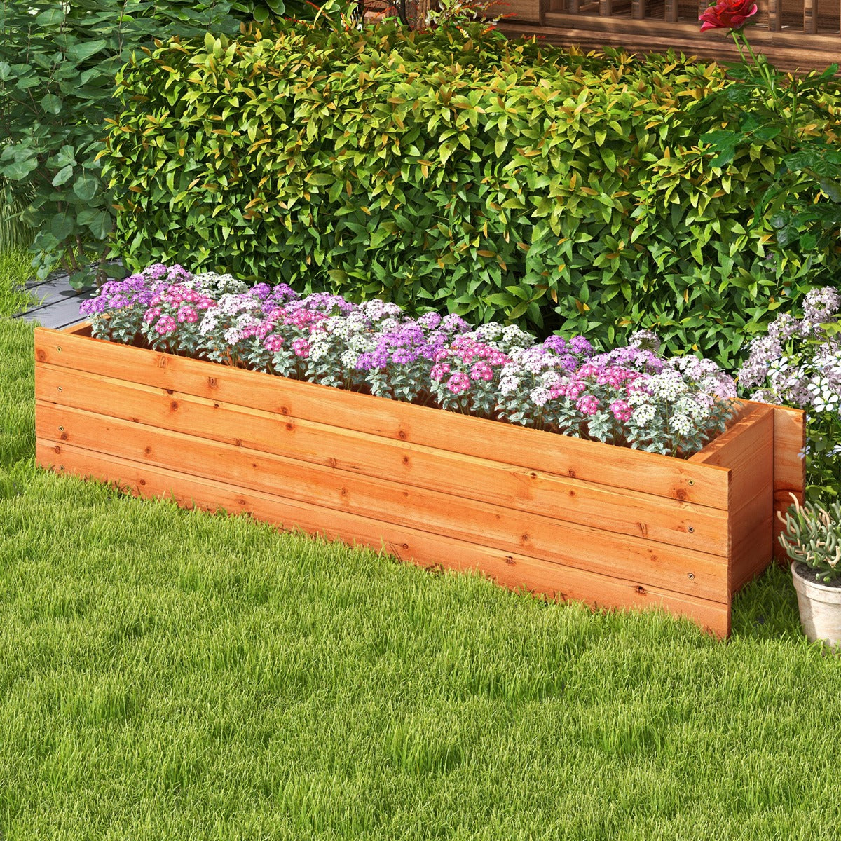 Raised Garden Bed with Drainage Holes for Vegetables, Fruits, Herbs