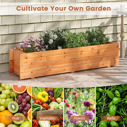 Raised Garden Bed with Drainage Holes for Vegetables, Fruits, Herbs