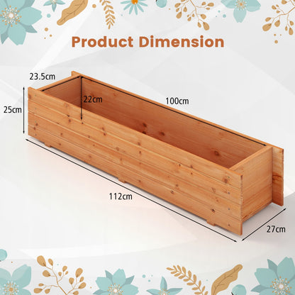 Raised Garden Bed with Drainage Holes for Vegetables, Fruits, Herbs