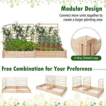 Large raised garden bed is ideal for patios, lawns, greenhouses, gardens, and outdoor spaces